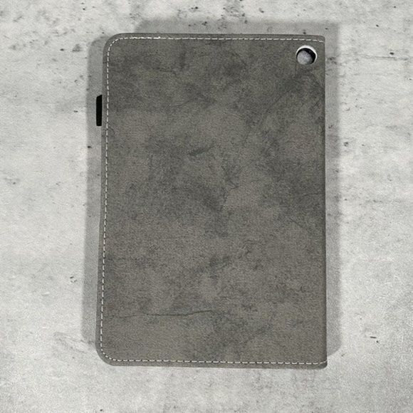 NEW Amzn Fire 2022 HD 8 Tablet Case Gray Denim Multi Pocket Functional - Picture 3 of 6